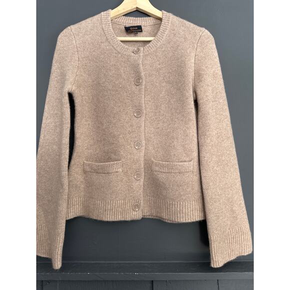 Quince Mongolian Cashmere Structured Cardigan Sweater in Oatmeal Size XS - Picture 6 of 16